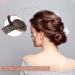 Invisible Fluffy Hair Pad Sponge Clip Set for Women - Brown - Buy Online on GoSupps.com