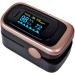 Finger Pulse Oximeter - Blood Oxygen Saturation Monitor for Athletes & Aviation | Respiratory Rate & Sleep Tracking - Rose Gold & White - Buy Online on GoSupps.com