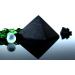 Heka Natural Unpolished Shungite Pyramid Crystal 8 cm | Black Mineral Stone for Decoration & Meditation | Living Room Crystals | Natural Barrier & Cleaner - Buy Online on GoSupps.com