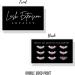 Lash Extension Loyalty Punch Cards | 50 Pack | Eyelash False 2x3.5 inches | Minimalist Black and White Design | Ideal for Aftercare Instructions | Perfect Match for Lash Artists - Buy Online on GoSupps.com