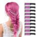 MSDADA Pink Hair Chalk for Girls - 10 Pcs New Hair Chalk Comb Temporary Washable Hair Color Dye for Kids - Makeup Birthday Party Halloween Christmas Gifts Toys for Girls Kids Age 6-8-10-12 Years Old Pink 1 Count (Pack of 10)