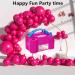 TOOMCYD Electric Balloon Pump - Portable Dual Nozzle Inflator for Fast Party Decoration - Rose Pink - Buy Online on GoSupps.com