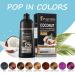 Dark Brown Hair Dye Shampoo for Gray Hair | Natural Coconut 3-in-1 Semi-Permanent Color | Long-Lasting Herbal Formula for Men & Women - 16.9 Fl Oz - Buy Online on GoSupps.com