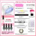 Clara Colors Gel Nail Polish Set with UV Light - 12 Nude Pink Shades & Tools | Perfect Starter Kit for Beginners | Glossy & Matte Top Coat Included - Buy Online on GoSupps.com