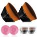 Velisy Hexagon Foundation Makeup Brush Multifunctional Makeup Brush Face Brushes Makeup Flat Top Hexagon Face Makeup Brushes (2pcs Black) 2pcs Black