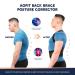 AOFITBRACE Back Brace Posture Corrector for Women and Men Breathable Adjustable Full Back Straightener for Upper Lower Large Black - Buy Online on GoSupps.com