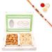 Ghasitaram Gifts Rakhi Gifts for Brothers Rakhi Sweets - Shakar Pada and Soan Papdi Hamper with Pearl Beads Rakhi Shakar Pada and Soan Papdi Hamper with Rakhi