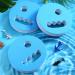 4 Pcs Water Exercise Discs - Hand Held Pool Resistance Set for Adults - Eva Foam Water Aerobic Equipment for Swimming Beginners - White and Blue - Buy Online on GoSupps.com