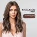 HAIRCUBE Brown Curly Synthetic Wig with Blonde Highlights for Women - Buy Online on GoSupps.com