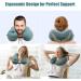 Urophylla Inflatable Travel Pillow for Airplane Inflatable Neck Pillow for Traveling with 3D Contoured Eye Masks Adjustable NeckChin Support Pillow for Trains Cars Large (Green) Dark Green - Buy Online on GoSupps.com