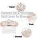 Rose Gold Crystal Rhinestone Bridal Tiara - Elegant Wedding Crown for Women - Buy Online on GoSupps.com