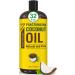 Pure Fractionated Coconut Oil - Big 32 fl oz Bottle - Non-GMO, 100% Natural, Lightweight Massage Oil for Massage Therapy on Skin, Hair, More - Perfect Carrier Oil for Essential Oils 32 Fl Oz (Pack of 1)