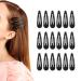 ANYI Metal Barrettes Snap Hair Clips 40 pcs 2 Inch Black No Silp Cute Hair Accessories for Toddlers Girls Kids Teens Women