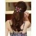 5 Pcs Double Flower Rhinestone Hair Clips - Fancy Crystal Barrettes for Women (Pastoral Style) - Buy Online on GoSupps.com