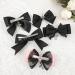 Gothic Lace Hair Clip Bow Large Barrette Bow Flat Clips Barrette Hairpin Bow Elegant Hair Clip for Bunches - Buy Online on GoSupps.com