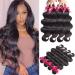 LUXEDIVA Brazilian Virgin Body Wave Hair 4 Bundles (18 20 22 24  400g/14.1OZ  Natural Black) 100% Unprocessed Brazilian Human Hair Extensions Body Wave 18/20/22/24 Inch Bundle Deals