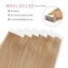 Sixstar Hair Tape-In Extensions | 20 Pieces 50g 16 Inch #27 Honey Blond Remy Hair | Premium Quality 40 cm Tape-On Extensions - Buy Online on GoSupps.com