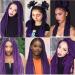 AQINBEL 26 Inch Purple Pre-Stretched Braiding Hair - 8 Bundles | Itch-Free Synthetic Fiber Crochet Twist Braids | Yaki Texture Extensions - Buy Online on GoSupps.com