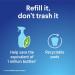 Clorox Bathroom Foamer Refill Cartridge - Fresh Scent 2-Pack for Reusable Spray Bottle | Eco-Friendly Household Essentials - Buy Online on GoSupps.com