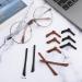 Aster 8 Pairs Anti-Slip Silicone Glasses Bracket Covers - Rubber End Caps for Sports & Reading Glasses (Black/Brown) - International Shipping Available - Buy Online on GoSupps.com