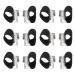 Soft Flexible Skin Overlapping Toes Separator Corrector for Men and Women L 6 Pairs Toe Toe Spacers Separators for Ball of Foot Cushions
