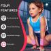 Civaner Pink Gymnastics Grips - 4 Piece Set for Kids | Athletic Hand Grips & Sweat Bands for Basketball, Tennis, Football, Baseball | Medium Size - Buy Online on GoSupps.com