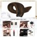 Moresoo Double Weft Human Hair Extensions #P2/8 18 Inch Darkest Brown/Chestnut Brown - 100g/Pack - Sew in Real Hair Extension - Buy Online on GoSupps.com