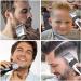 Qutsvosh Men's 6 Comb Professional Hair Clipper Wireless Hair Clipper Haircut Rechargeable Haircut Tool - Buy Online on GoSupps.com