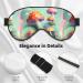 Dreamy Little Mushroom Adjustable Blackout Sleep Mask - Unisex Eye Mask for Travel Yoga & Naps - Buy Online on GoSupps.com