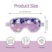 ZN CUET D Ice Gel Cooling Eye Mask - Reusable Cold Pack for Puffy Eyes & Dark Circles - Migraine & Stress Relief - Soft Plush Backing - Purple - Buy Online on GoSupps.com