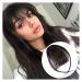 Bangs Hair Clip Clip in Bangs Extensions Wispy Bangs Fringe Hairpieces for Women Clip on Air Bangs Flat Neat Bangs Hair Extension for Daily Wear Hairpieces (Color : Hzong)