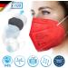 Buy Virshields FFP2 Mundsprung Mask - 94% PFE 99.99% VFE 5 Layers EN 149 Certified Red - 30 Pack - International Shipping Available - Buy Online on GoSupps.com