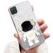 Tivenfezk Nadoli for Samsung Galaxy A22 5G astronaut Hidden Stand Cap Careature Glitzer Stand Soft Silicone Bling Review Samsung Galaxy A22 5G clear