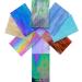 PALJOLLY 9 Sheets 4 x 6 inch Iridescent Stained Glass - Rainbow Colors for Mosaics & Hobby Projects - Buy Online on GoSupps.com