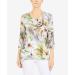 Alfred Dunner Women's Petite Skin Floral Print Top Size PS Tan - Buy Online on GoSupps.com