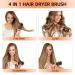 4-in-1 Hot Blow Hair Dryer Brush & Straightener - Pink Orange | Frizz-Free Hair Care with Negative Ion Technology for Women - Buy Online on GoSupps.com
