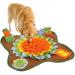 Snuffle Mat for Dogs Interactive Dog Enrichment Toys Mental Stimulation Boredom Play Mat Dog Treats Feeding Mat With Puzzles Encourages Natural Foraging Skills Orange