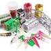 UV Sticker Nail Decorating Manicure Nail Foils 3D Gold Flakes Nail Art Foils Gold Silver Foil Mesh(Green Foil Gold Mesh) - Buy Online on GoSupps.com