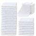 50PCS Towels Washcloths Set Cotton Absorbent Washcloths for Bathroom Soft Face Towels for Hotel Kitchen Spa(12X12)