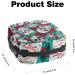 Rose Flower Skull Sanitary Napkin Storage Bag - Large Capacity, Menstrual Cup Pouch, Travel Portable Makeup Organizer - Color 1 - Buy Online on GoSupps.com