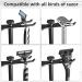 Pickpiff Razor Plane Stand with Brush Holder - Heavy-Duty Stainless Steel Shaving Rack for Razors & Brushes - Black | International Shipping - Buy Online on GoSupps.com