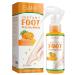 Foot Spray Foot Peel Spray Quickly Callus Removal 100mL Foot Peeling Spray for Cracked Foot Dead Skin Foot Care (Orange 100mL)
