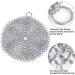 Chainmail Scrubber Stainless Steel Cast Iron Cleaner (8 * 8 Inch) Heyue Durable Brush Cleaner for Pots Skillets Griddle Pans BBQ Grills and More Cookware Cleaning with Hanging Ring Silver Best Mother's Day Gift(Round) - Buy Online on GoSupps.com