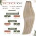 Premium 45cm Real Hair Blonde Extensions | Smooth Human Hair #18AP60 - Ship Worldwide - Buy Online on GoSupps.com