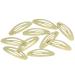 HAARallerliebst Hair Clips Set - 10 Shimmering Gold Oval Clips (5 cm) with Pink Storage Box | International Shipping - Buy Online on GoSupps.com