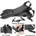 Oumers Snorkel Fins - Adjustable Diving Flippers for Men and Women - Black Large-X-Large - Buy Online on GoSupps.com