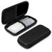 Tuciyke Tampon Storage Bag Black Tampon Organizer Bag with Zipper Pack of 2 Small Pouch for Feminine Products 6.3*3.3*1.2inches Portable Period Bags for Women Ladies Girls