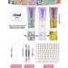 EBANKU 3Pcs Mermaid Sequins Body Glitter Gel Set with Makeup Brushes - Festival Party Makeup Decoration in Yellow, Silver, and White - Buy Online on GoSupps.com