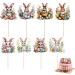 Aizuoni Easter Eggs Cupcakes Toppers Bunny Cake and Cupcake Toppers | Wafer Rice Paper Cake Toppers Decoration for Easter and Birthday - Buy Online on GoSupps.com