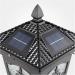 Courtyard Light Solar Lamp Outdoor Floor Lamps Lantern Patio Landscape Porch Columns and Pillars Black Aluminum Garden Waterproof Pillar Lamp Fixture Street Lamp Decor - Buy Online on GoSupps.com